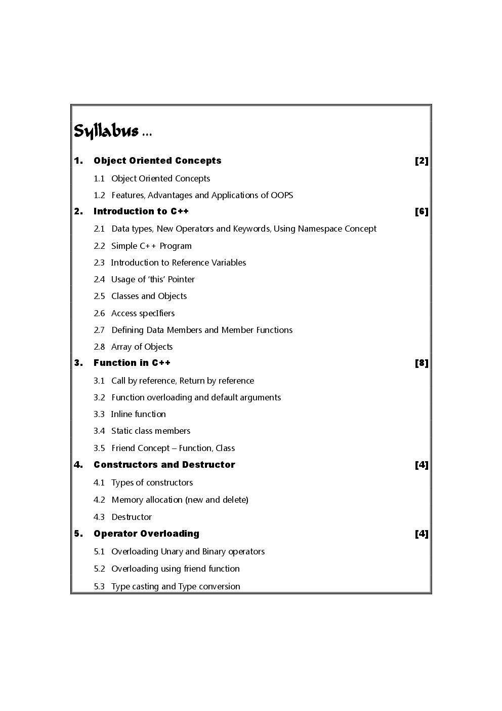 Object Oriented Concepts Using C++ - Page 5