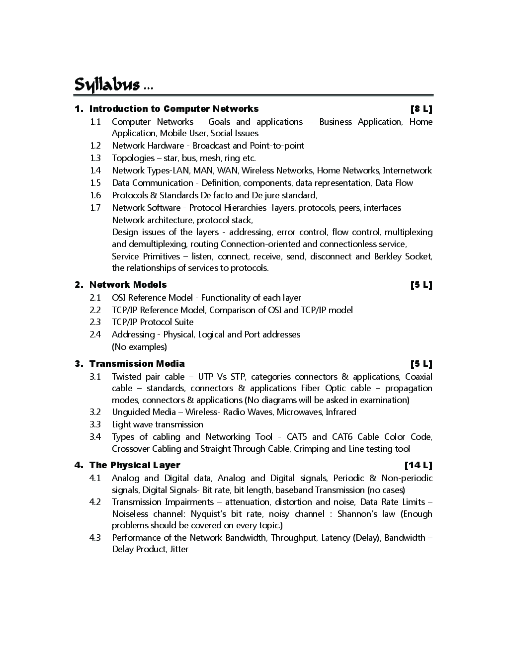 Computer Networks - I Paper - III - Page 5