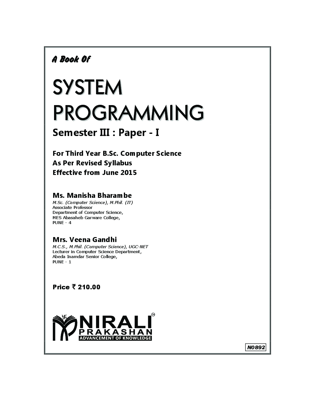 System Programming Paper - I - Page 2