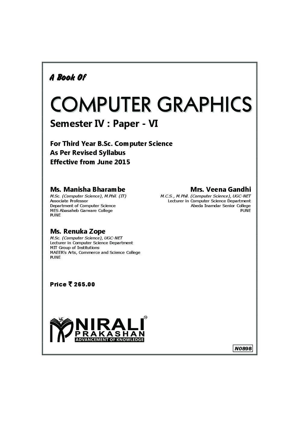 Computer Graphics Paper - VI - Page 2