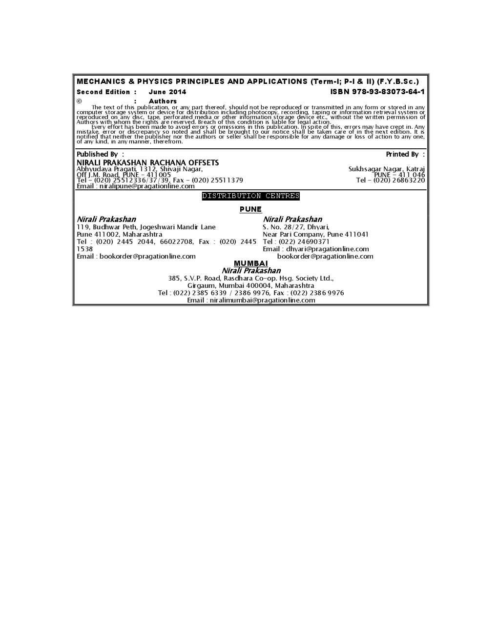 Mechanics And Physics Principles And Applications - Page 3