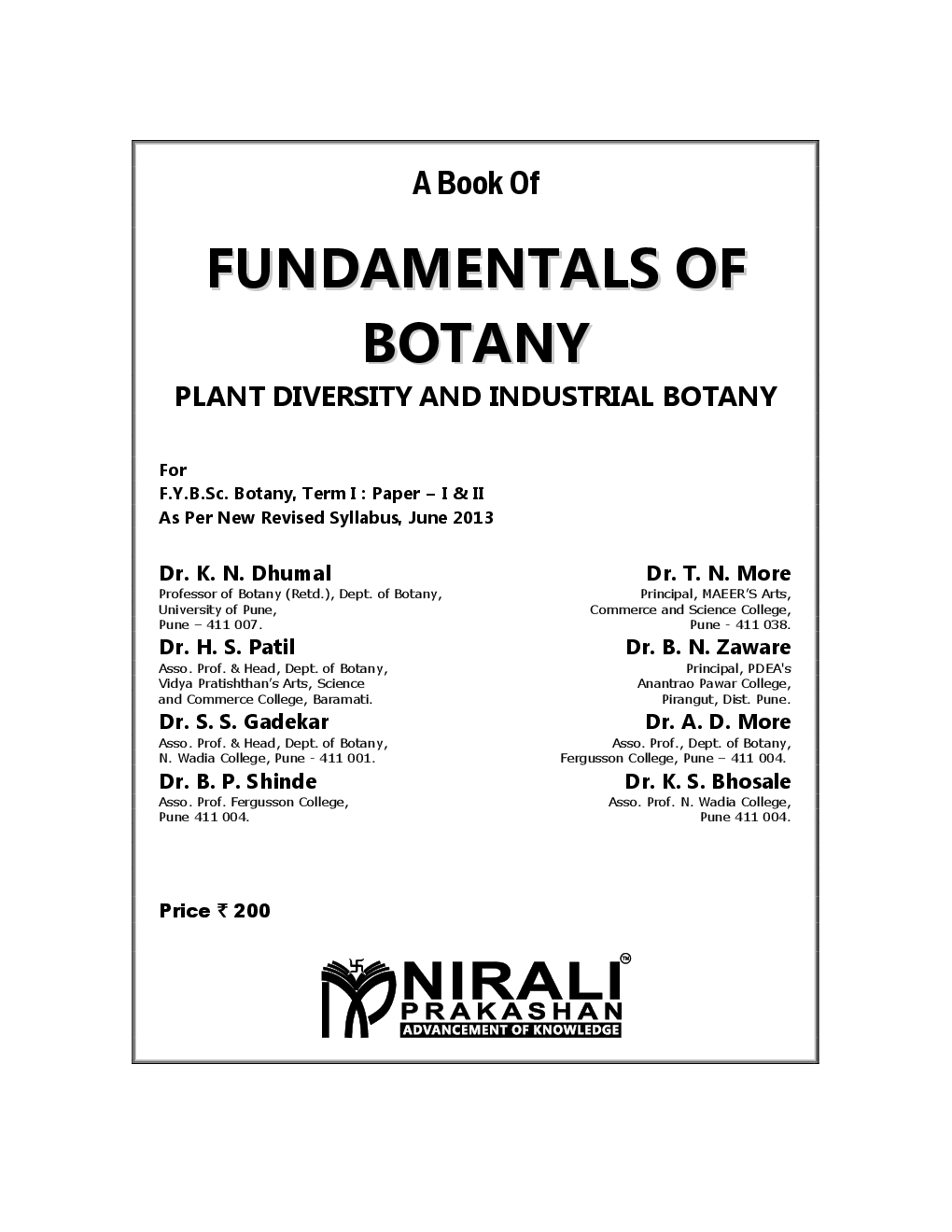 Fundamentals Of Botany Plant Diversity And Industrial Botany - Page 2