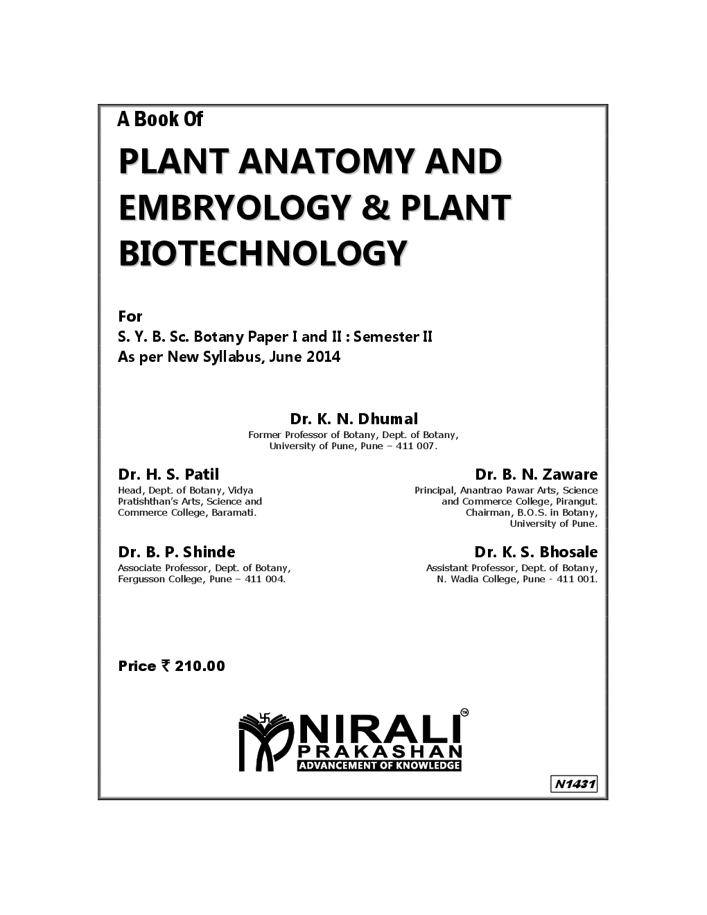 Plant Anatomy And Embryology & Plant Biotechnology - Page 2