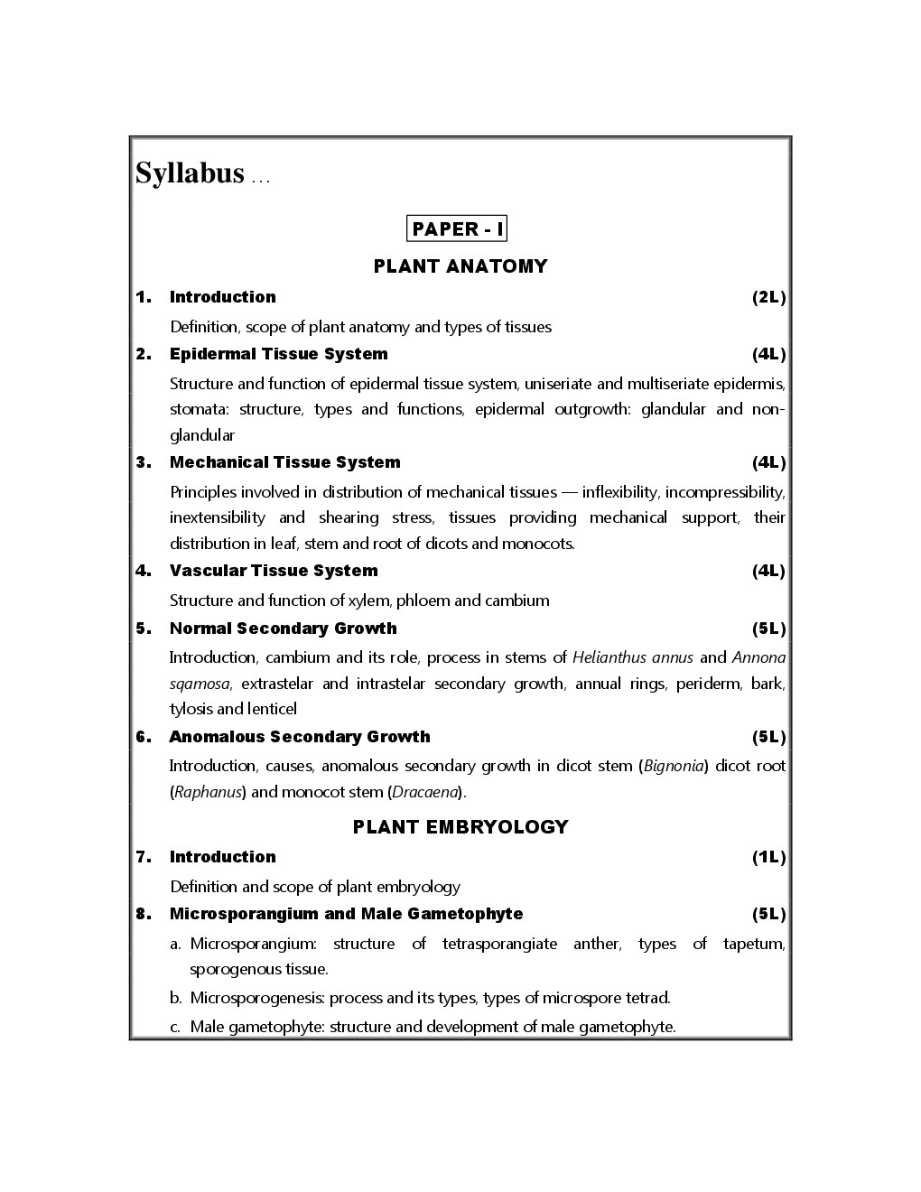 Plant Anatomy And Embryology & Plant Biotechnology - Page 5