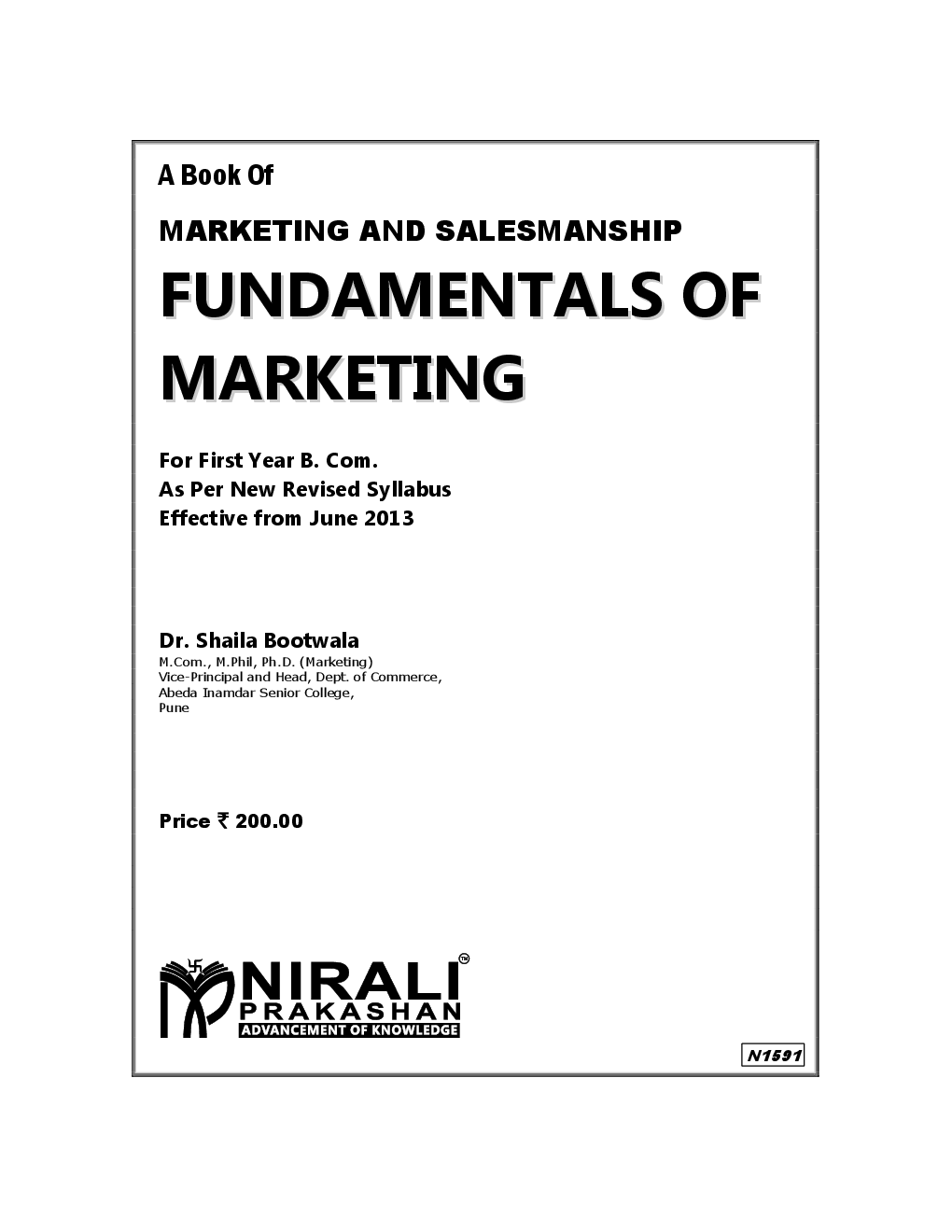 Marketing And Salesmanship Fundamentals Of Marketing - Page 2