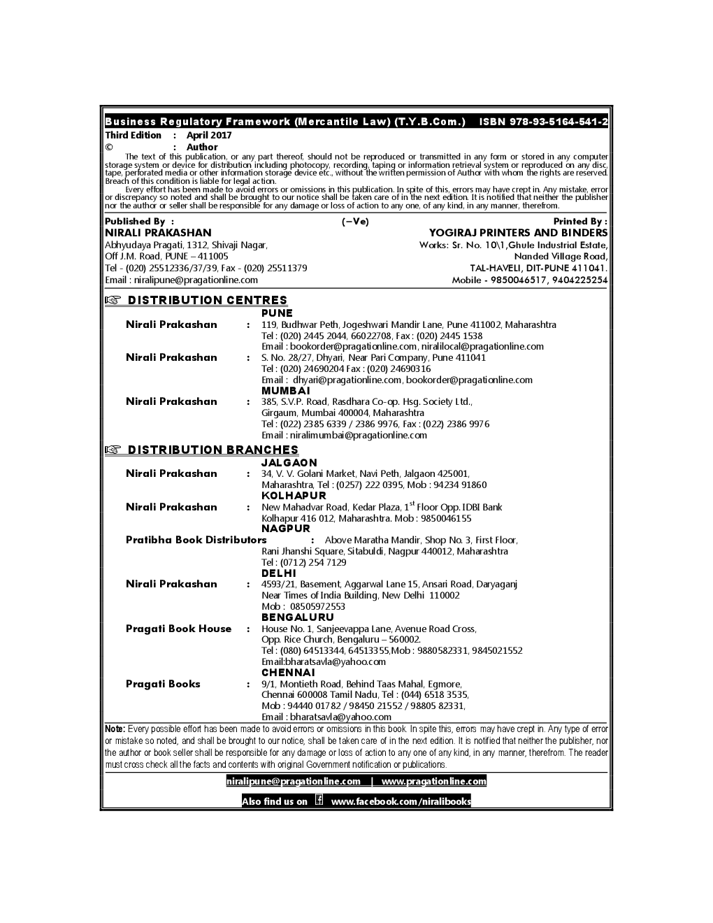 Business Regulatory Framework (Mercantile Law) - Page 3