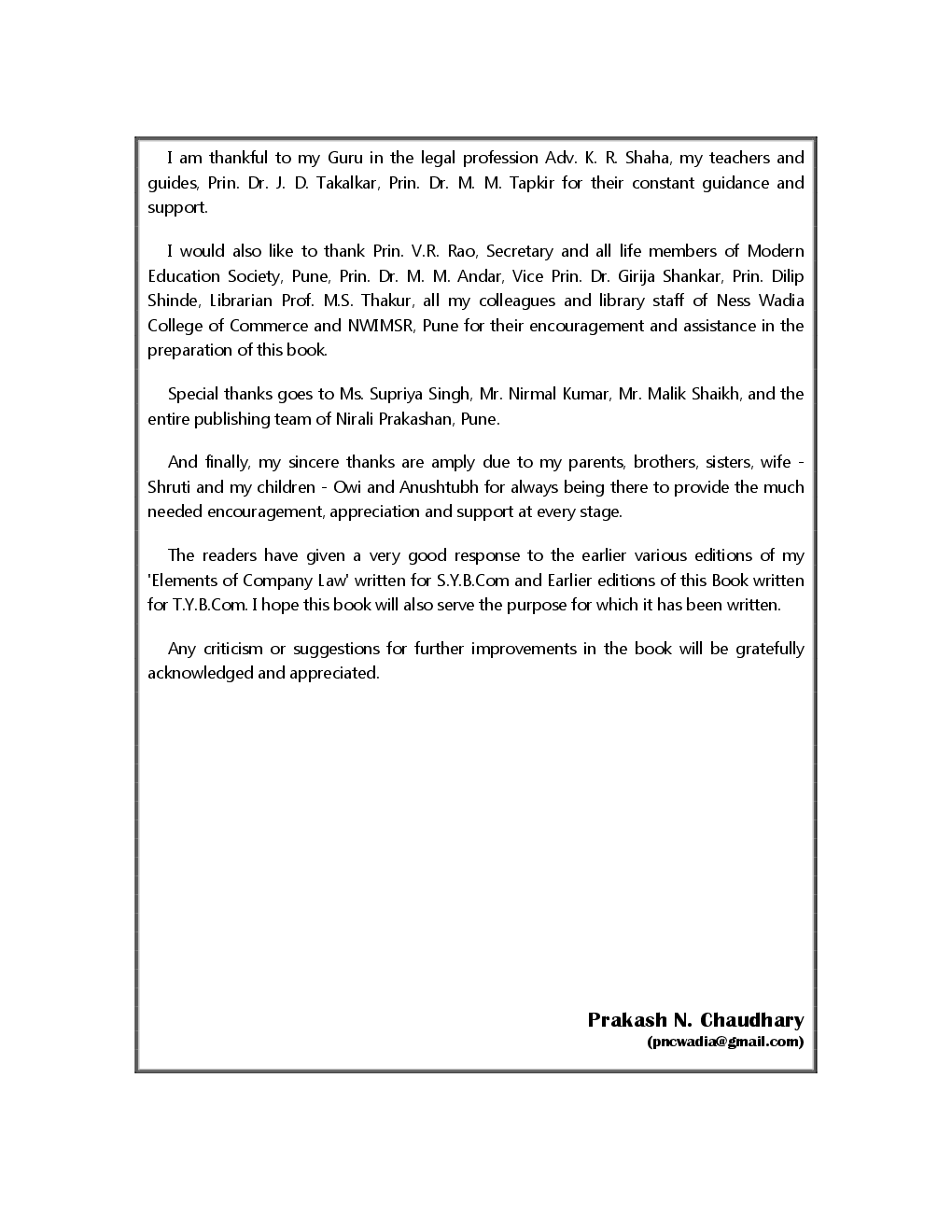 Business Regulatory Framework (Mercantile Law) - Page 5