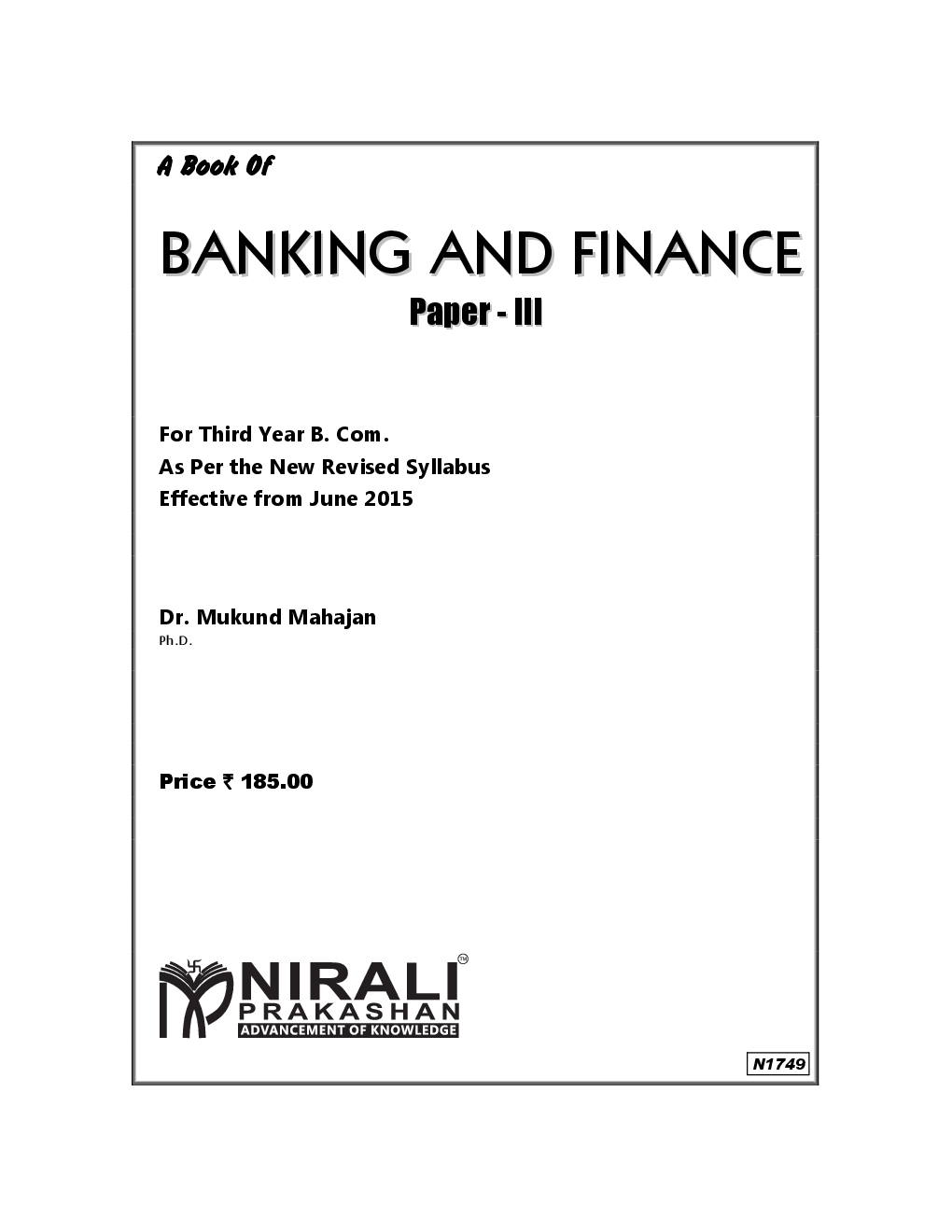 Banking And Finance Paper - III - Page 2