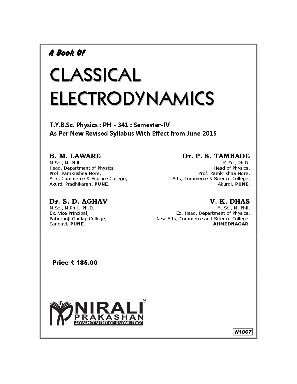 Classical Electrodynamics - Page 2