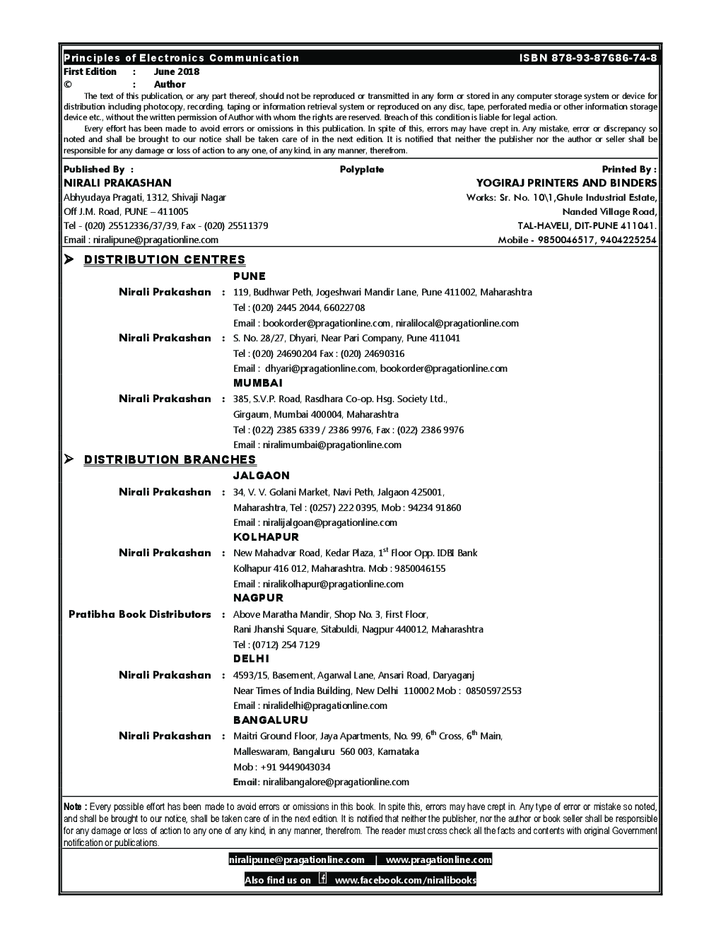 Principles Of Electronics Communication (22334) - Page 3
