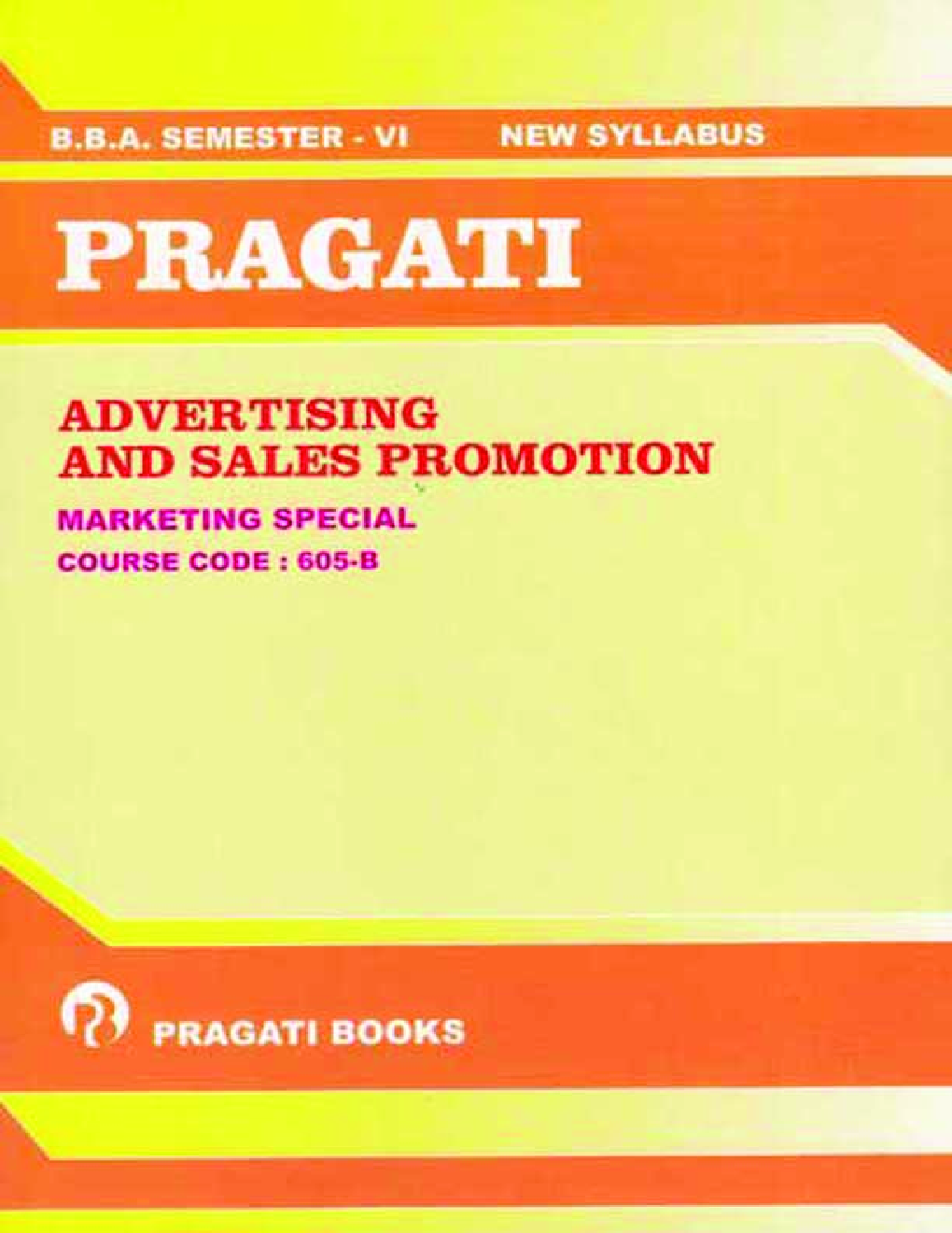 Advertising And Sales Promotion Marketing Special Paper – III - Page 1