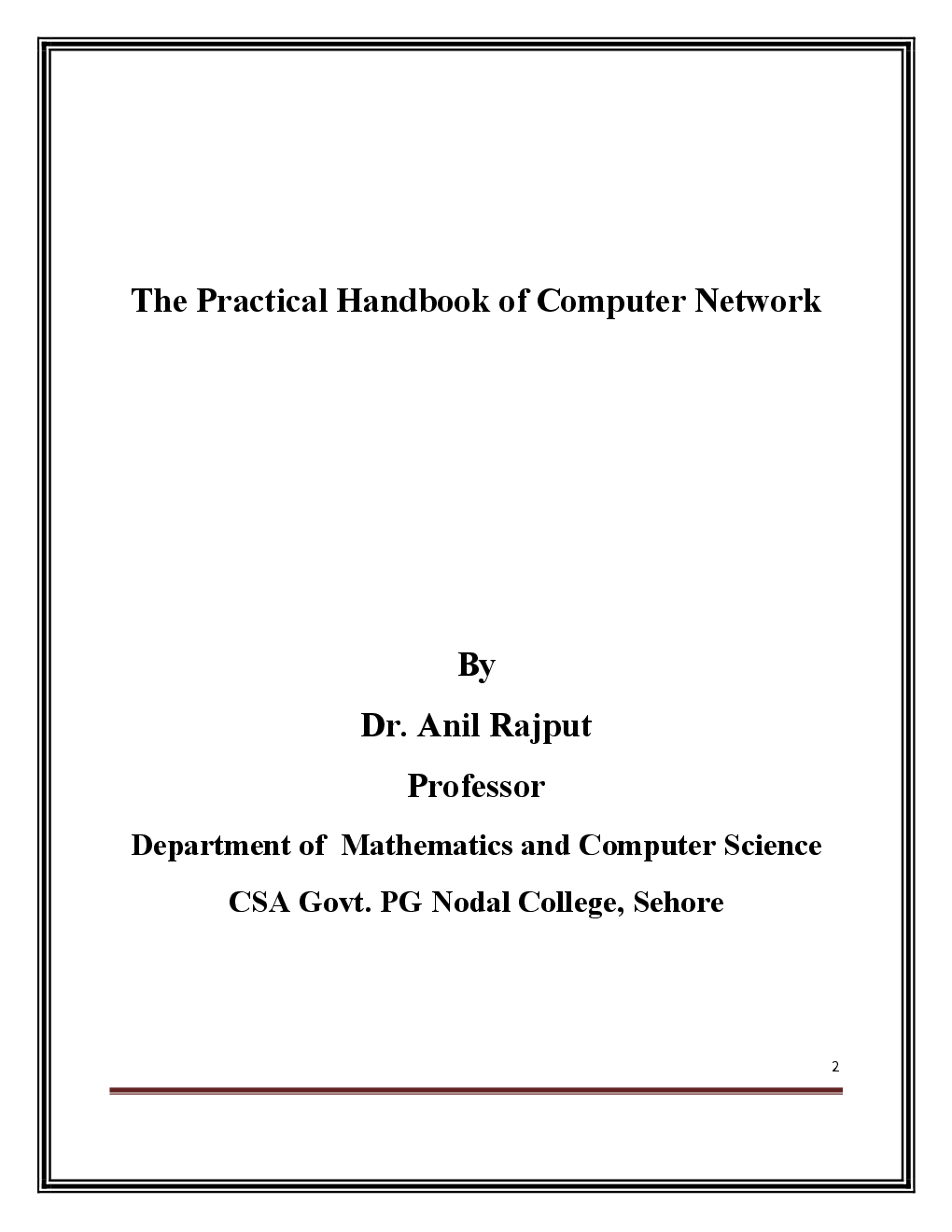The Practical Handbook Of Computer Network - Page 2