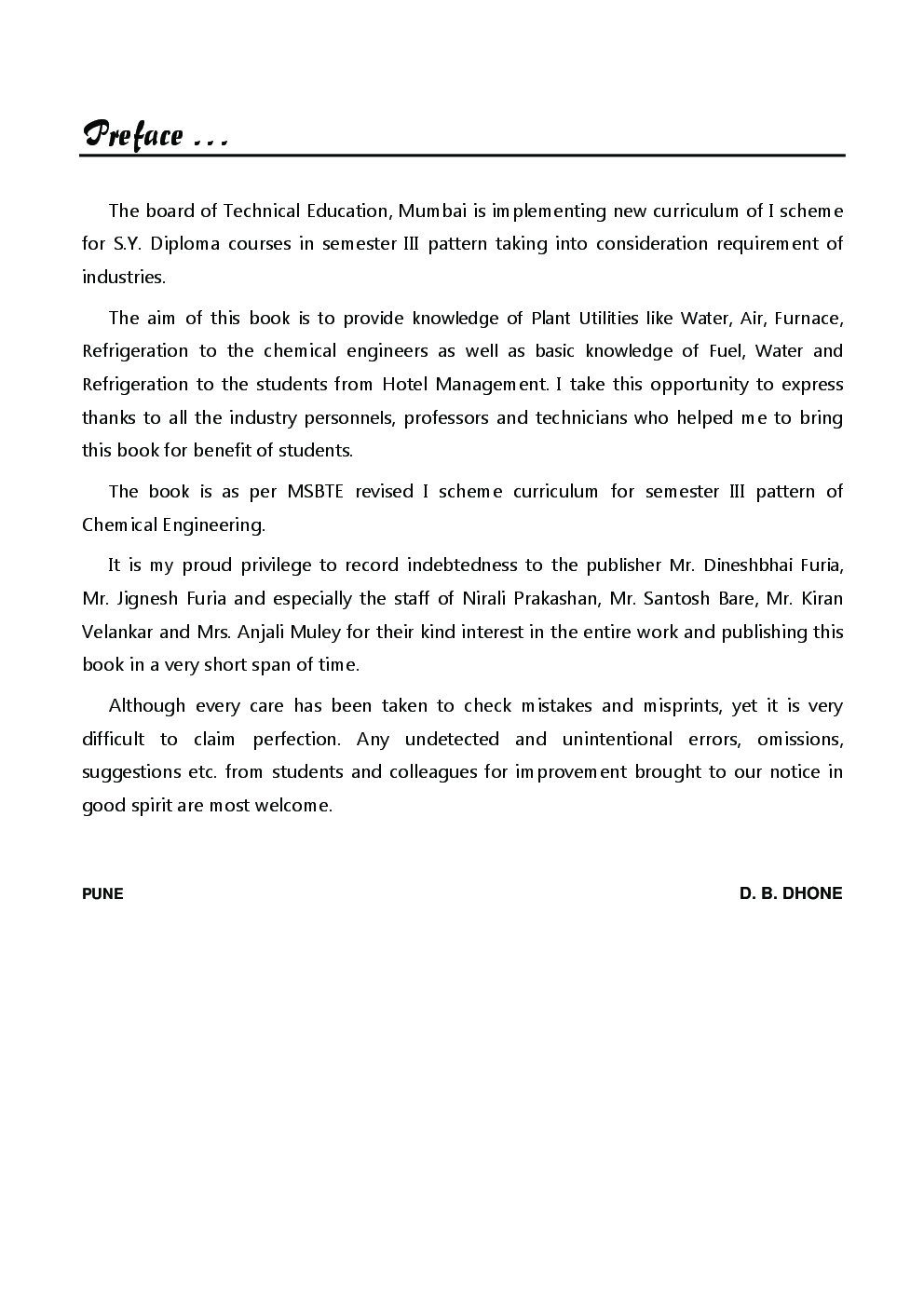 Download Plant Utilities Textbook by D. B. Dhone PDF Online 2020