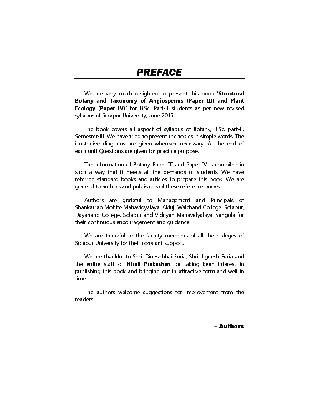 Structural Botany & Taxonomy Of Angiosperms (Paper - III) And Plant Ecology (Paper - IV) - Page 4