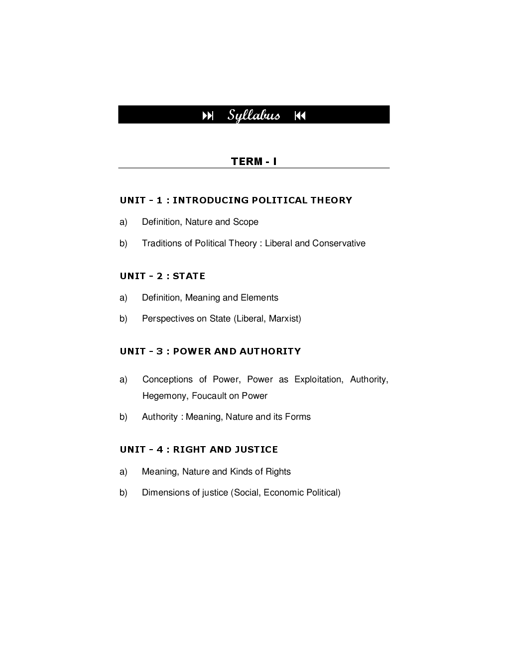 राज्यशास्त्र (G - 2) राजकीय सिद्धान्त आणि संकल्पना - Page 4