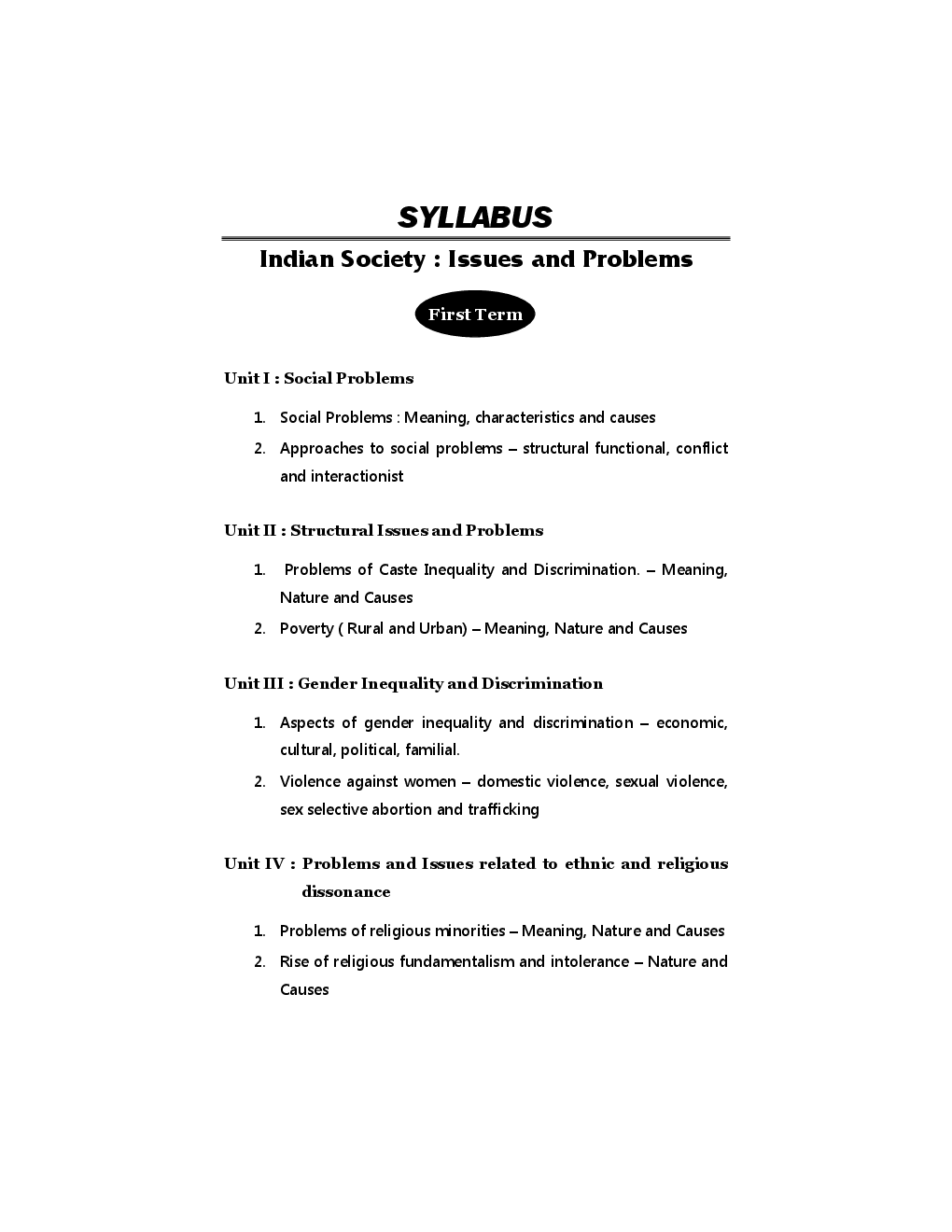 समाजशास्त्र (S - 2) भारतीय समाज : मुद्दे आणि समस्या (In Marathi) - Page 4