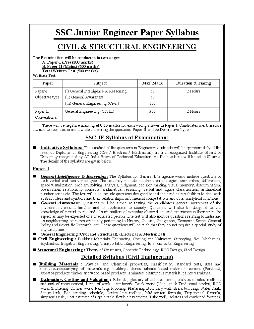 SSC JE Exam सिविल इंजीनियरिंग परीक्षा ज्ञान कोश Solved Papers 2005-16 (All Sets) - Page 4