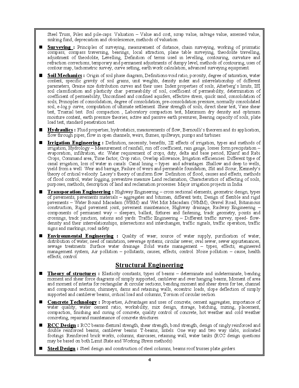 SSC JE Exam सिविल इंजीनियरिंग परीक्षा ज्ञान कोश Solved Papers 2005-16 (All Sets) - Page 5