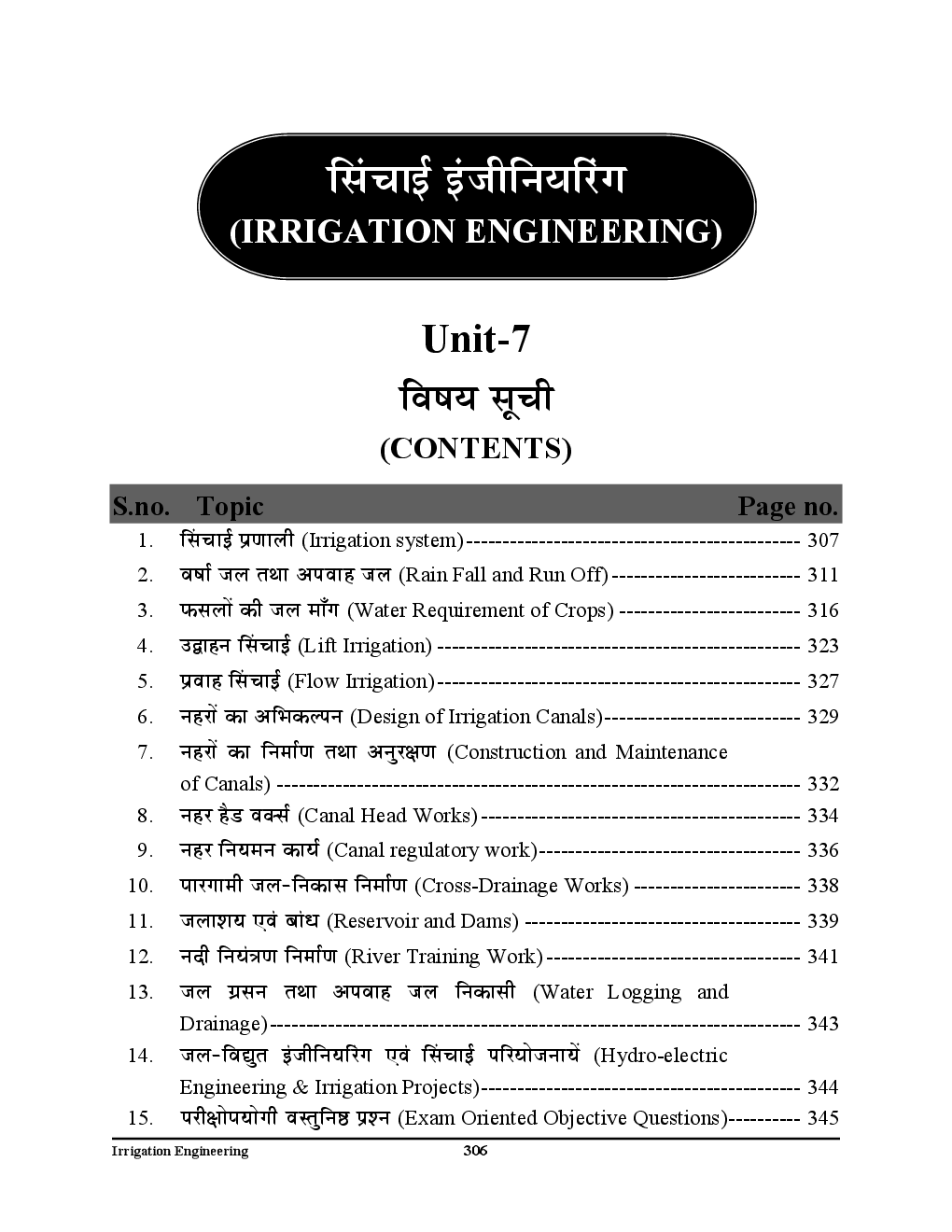 All India JE /AE Civil Engineering Study Material (Irrigation Engineering) (In Hindi) - Page 4