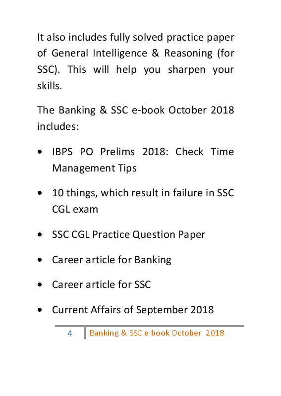 Banking & SSC October 2018 E-Book - Page 5