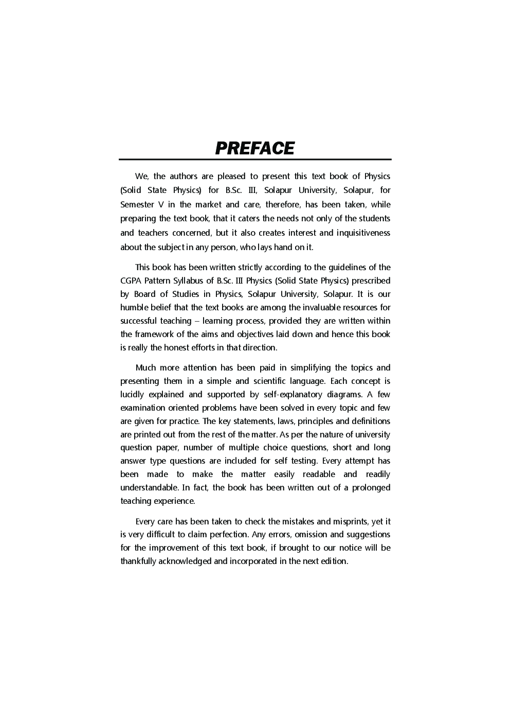 Physics Solid State Physics (Paper - VIII) - Page 4