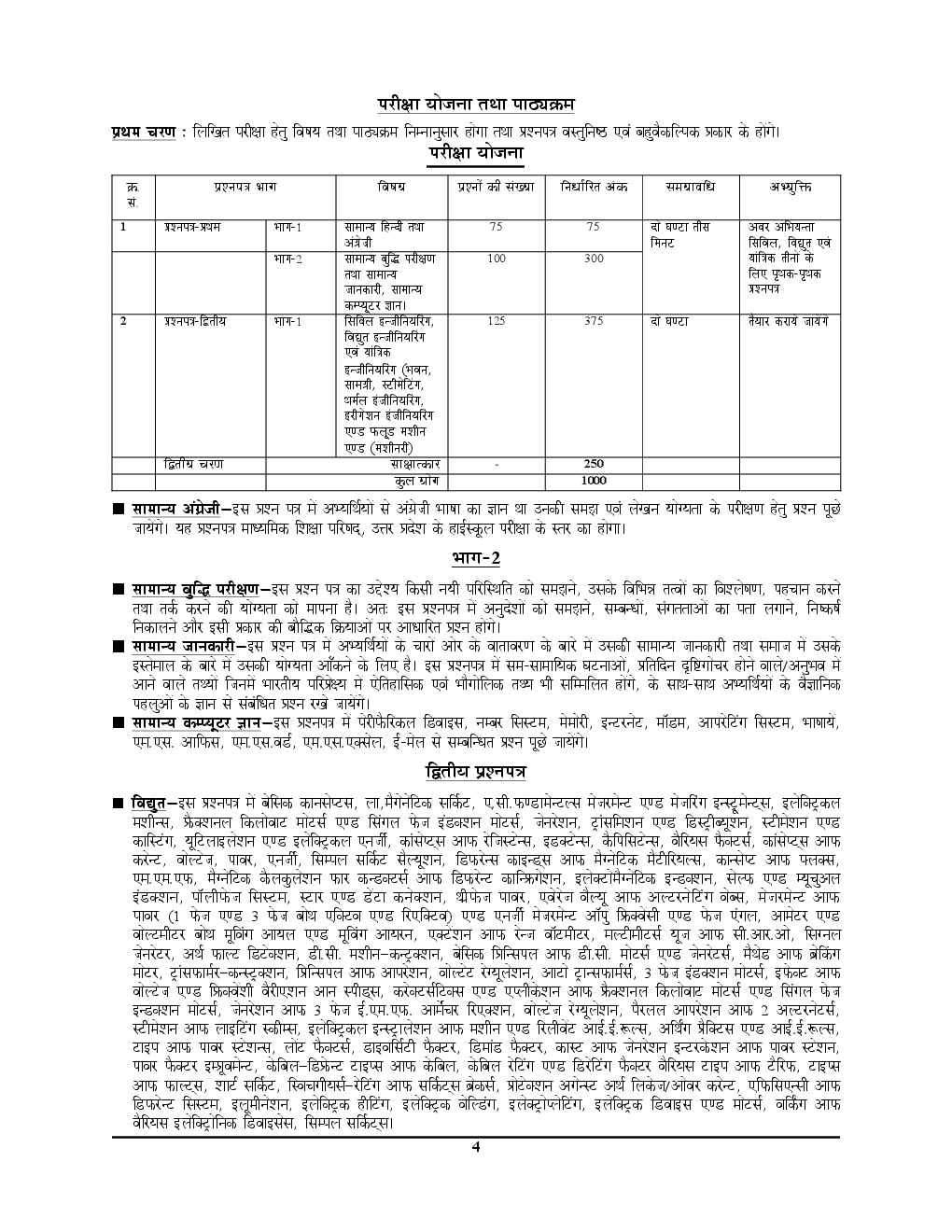 UPSSSC JE सम्मिलित अवर अभियंता इलेक्ट्रिकल Solved Papers & Practice Book - Page 5