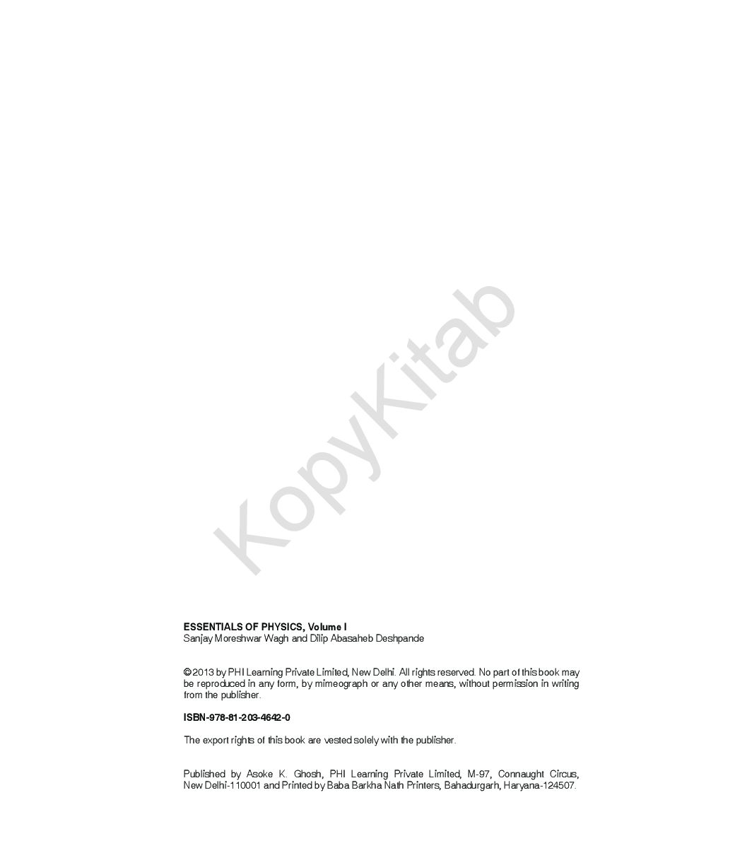 Essentials Of Physics Volume - I - Page 3