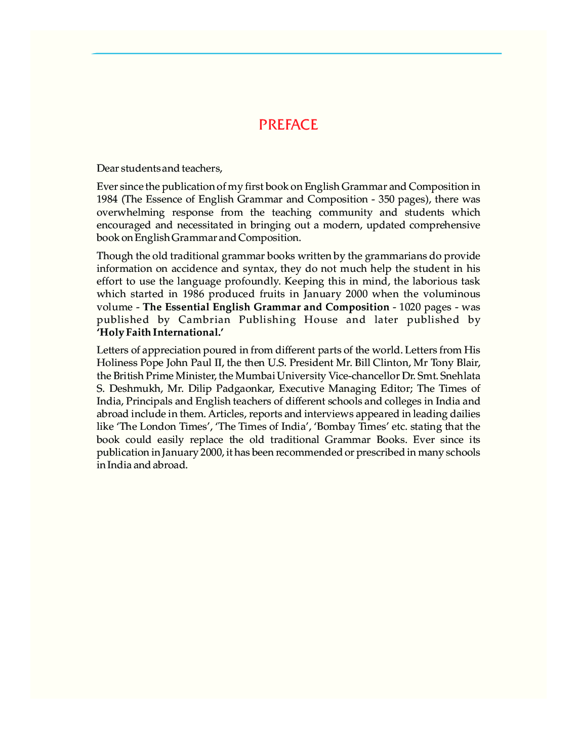 Holy Faith English Master All India - Page 5