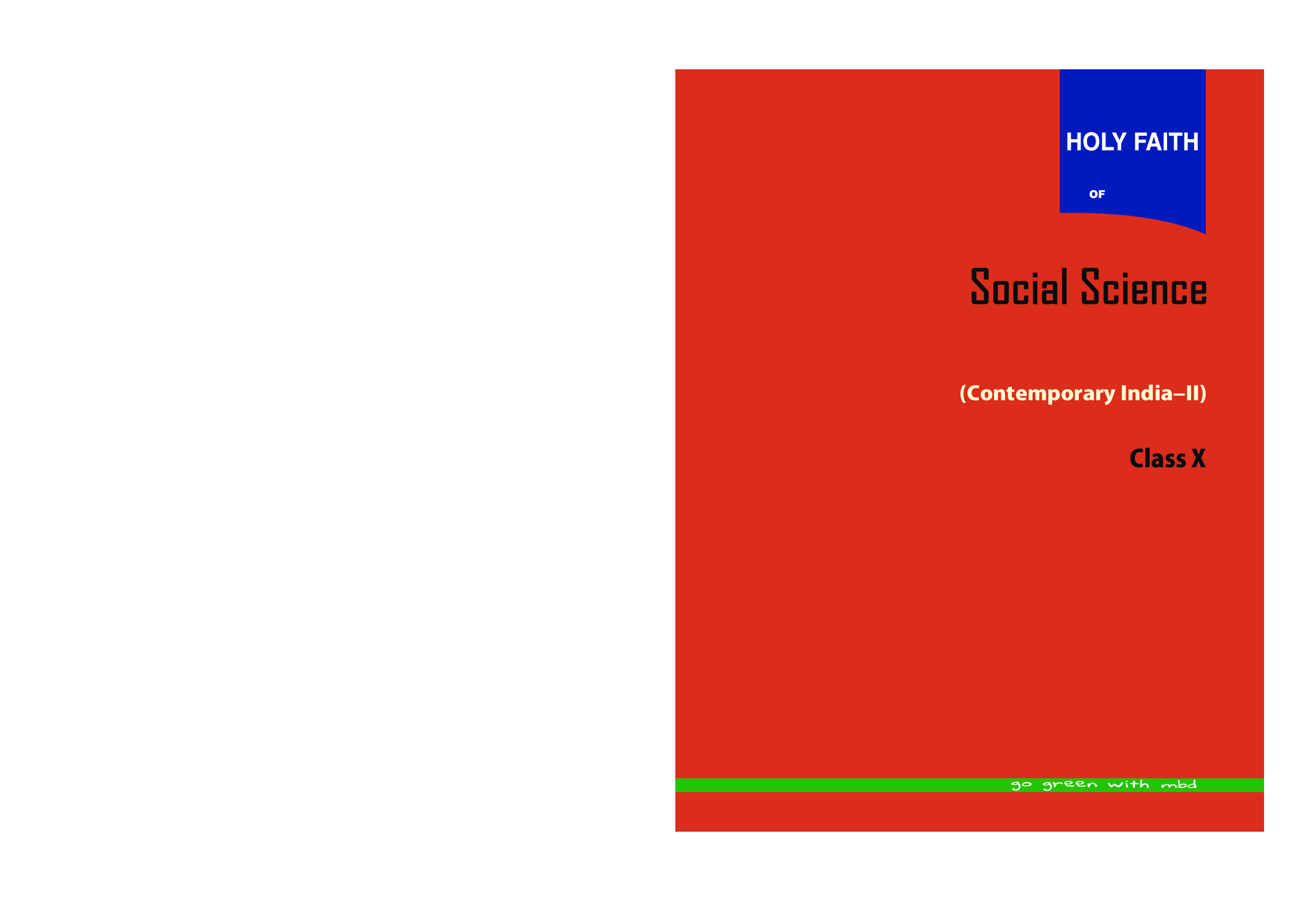 Holy Faith ABC Of Social Science Geography For Class-10 - Page 1