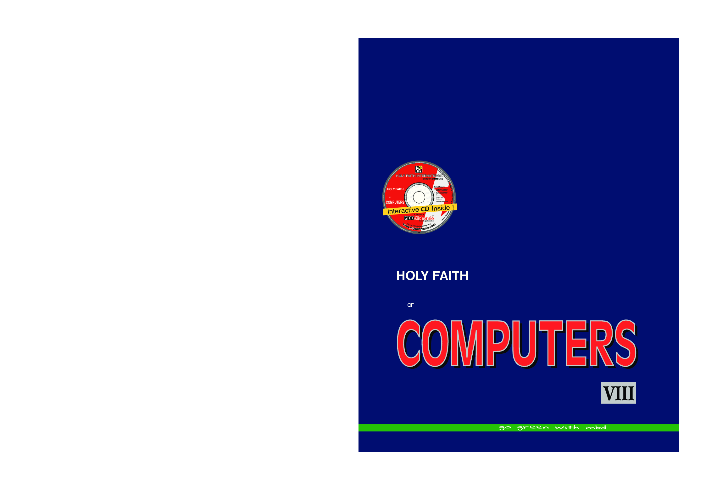 Holy Faith ABC Of Computers For Class-8 - Page 1