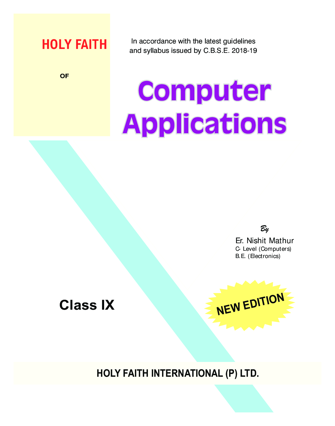 Holy Faith ABC Of Computer Application For Class-9 - Page 2
