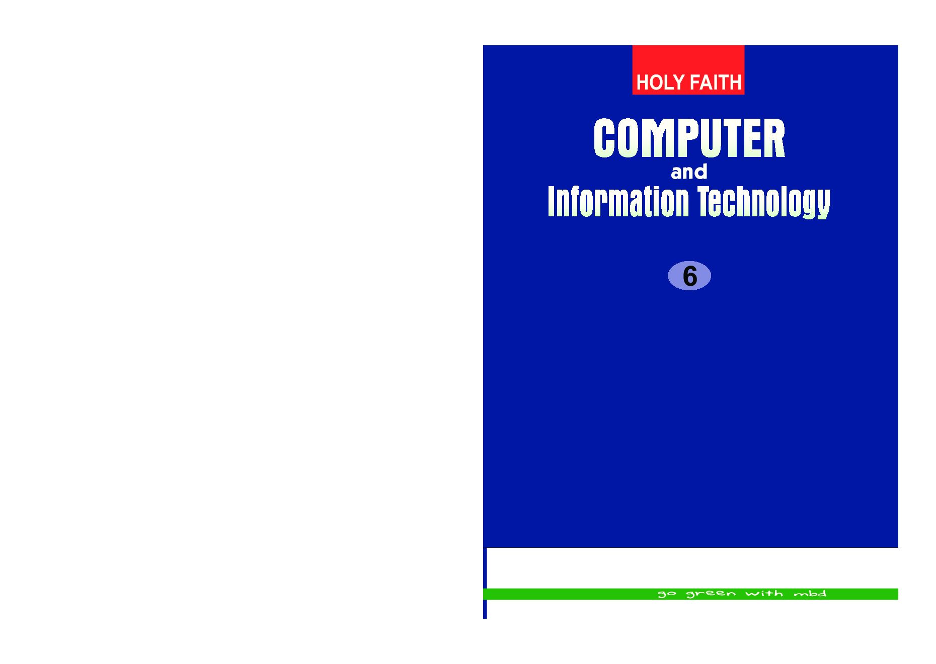 Holy Faith Computer And Information Technology For Class-6 - Page 1