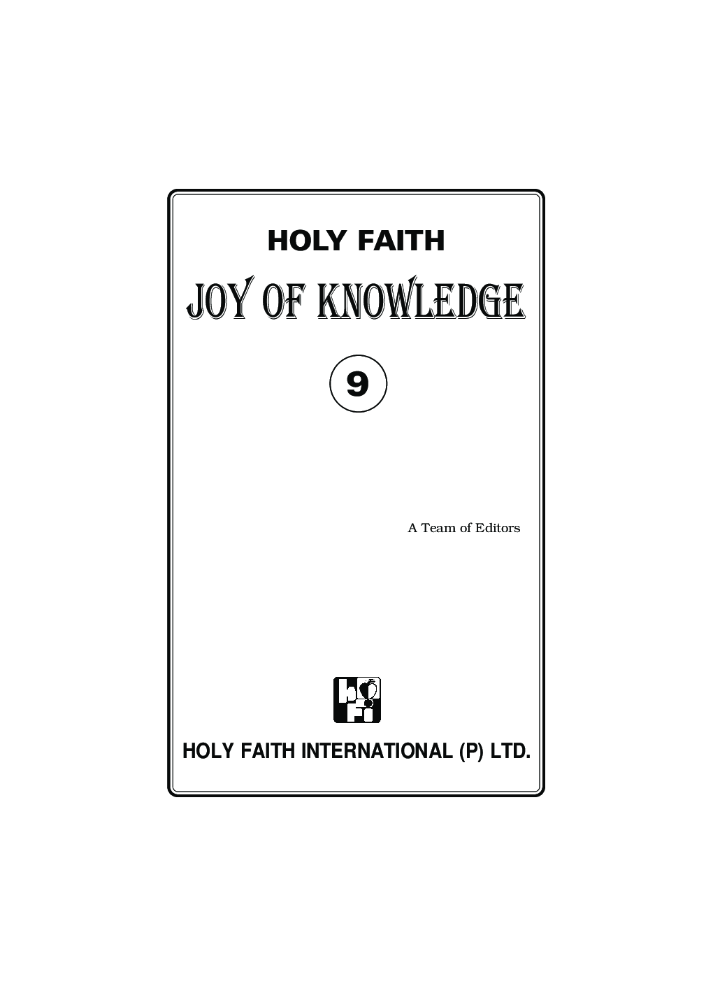 Holy Faith Joy Of Knowledge For Class-9 - Page 2