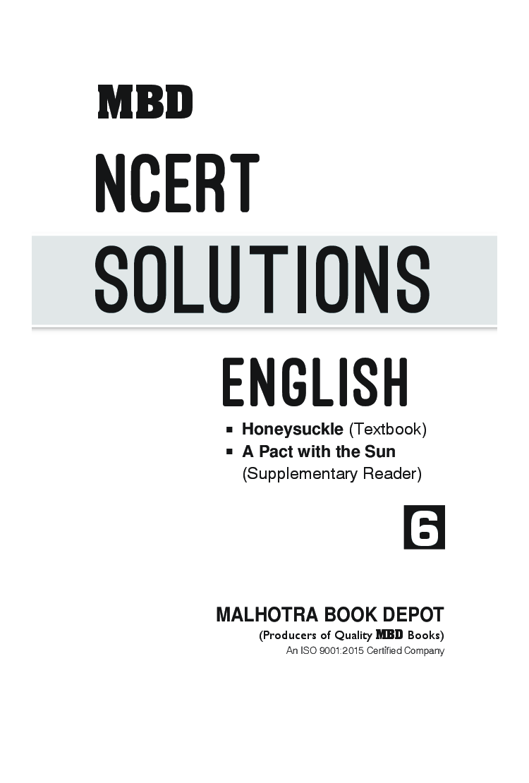MBD NCERT Solutions English For Class-6 - Page 3