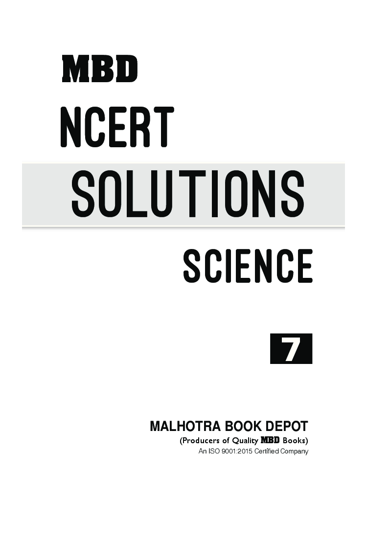 MBD NCERT Solutions Science For Class-7 - Page 3