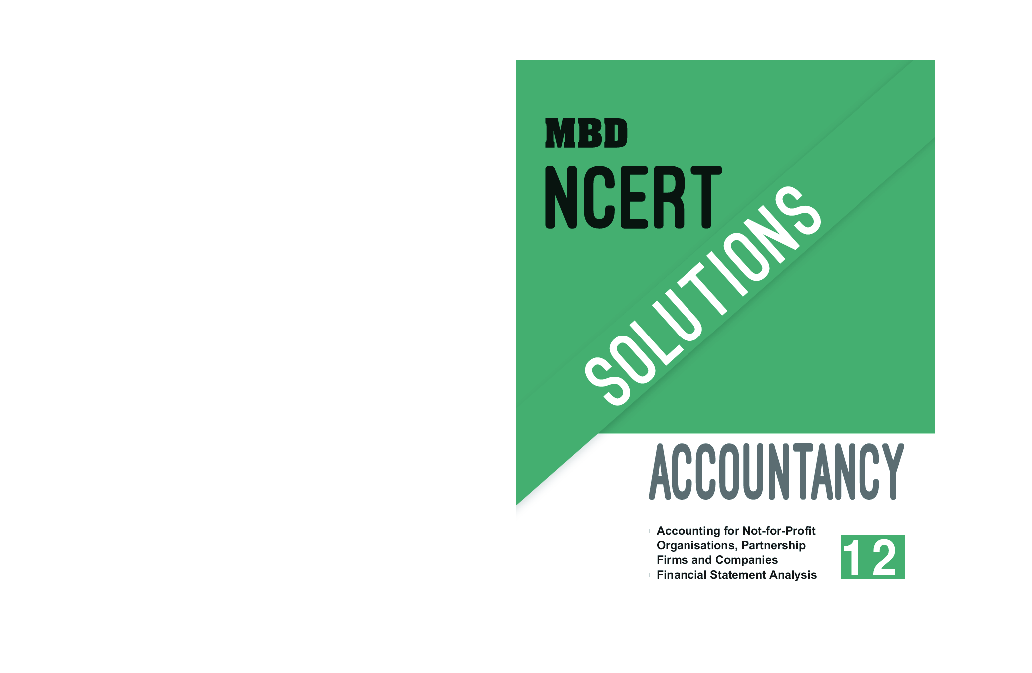 MBD NCERT Solutions Accountancy For Class-12 - Page 1