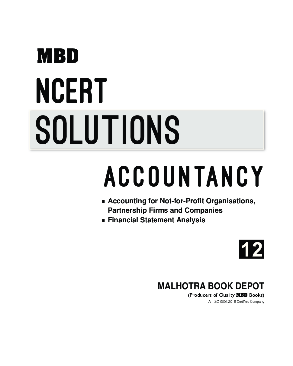 MBD NCERT Solutions Accountancy For Class-12 - Page 3