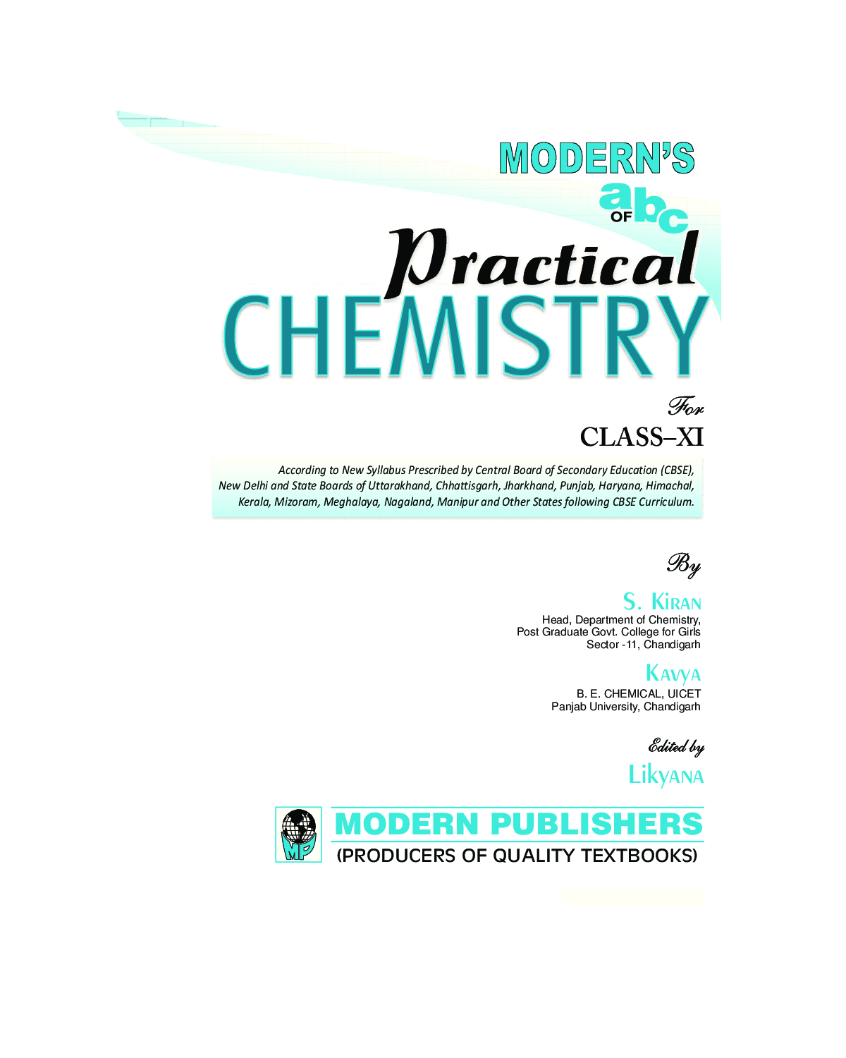 Modern\'s ABC Of Practical Chemistry For Class-11 - Page 2