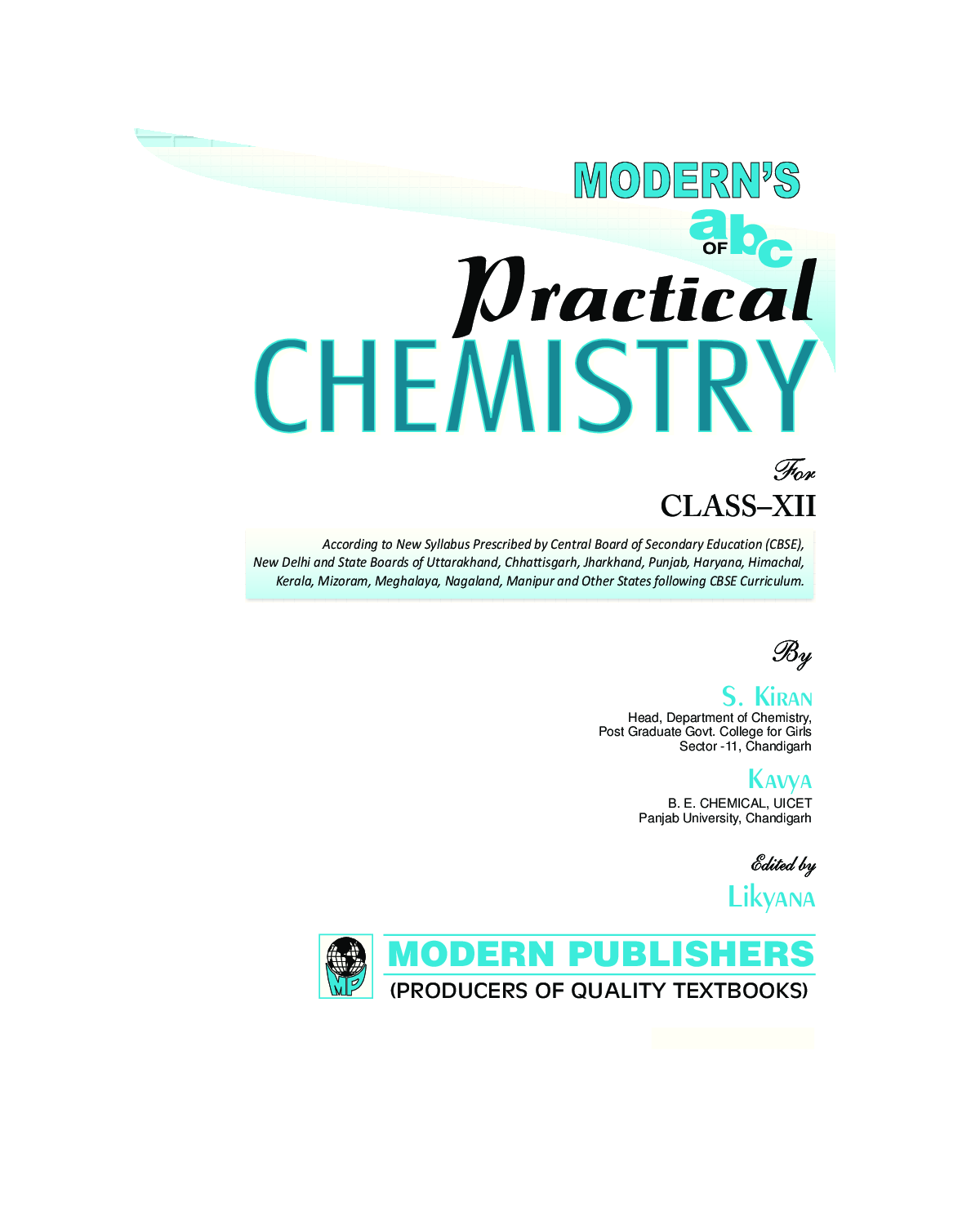 Modern\'s ABC Of Practical Chemistry For Class-12 - Page 3
