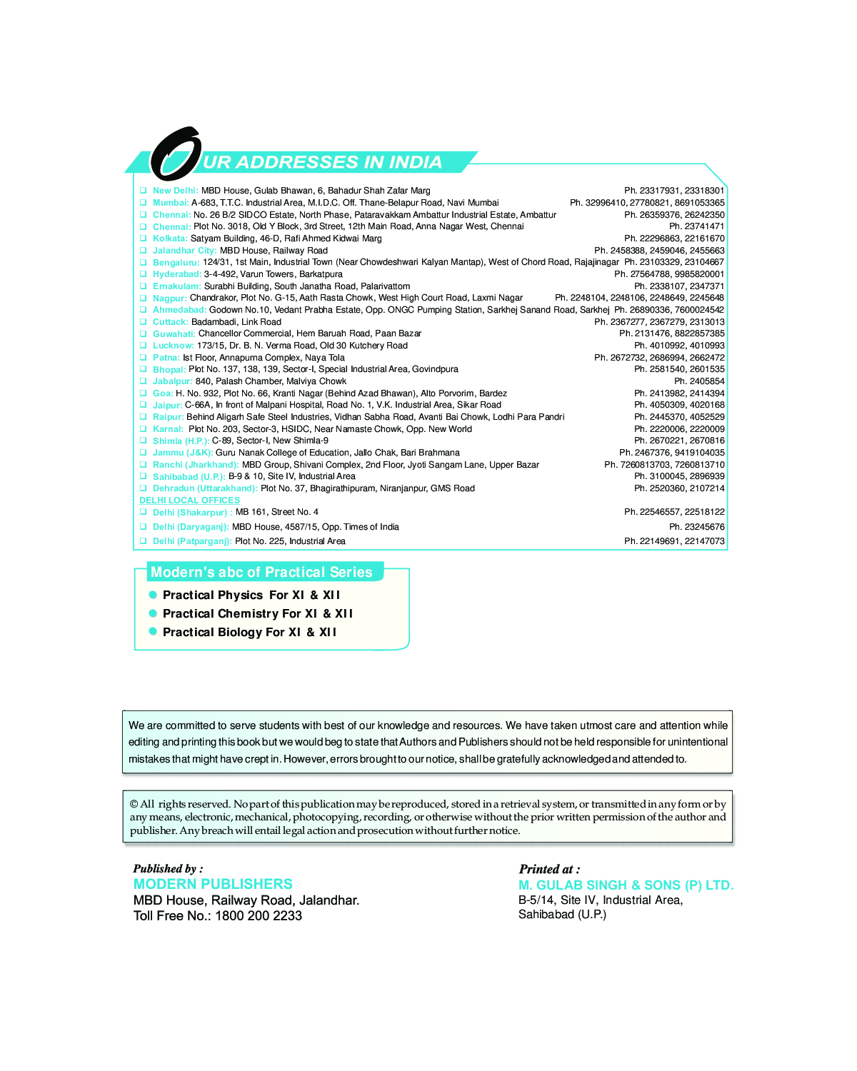 Modern\'s ABC Of Practical Chemistry For Class-12 - Page 4
