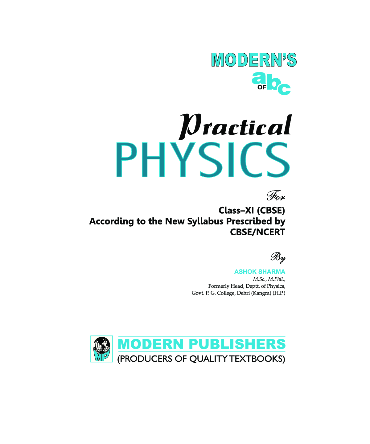 Modern\'s ABC Of Practical Physics For Class-11 - Page 2