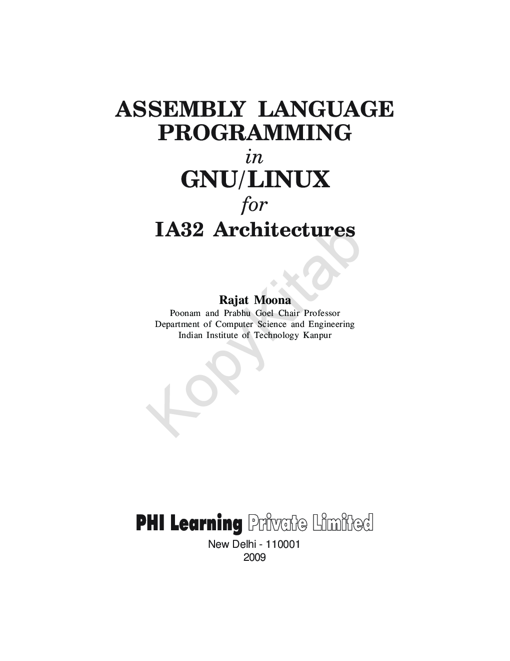 Assembly Language Programming In GNU / Linux For IA32 Architectures - Page 2