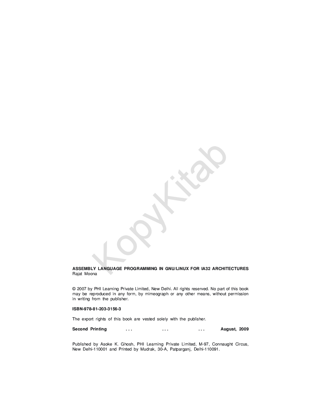 Assembly Language Programming In GNU / Linux For IA32 Architectures - Page 3