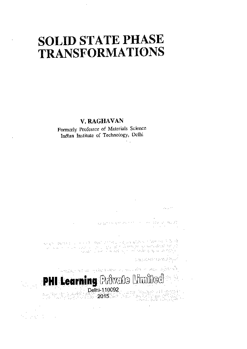 Download Solid State Phase Transformations Textbook PDF Online 2020