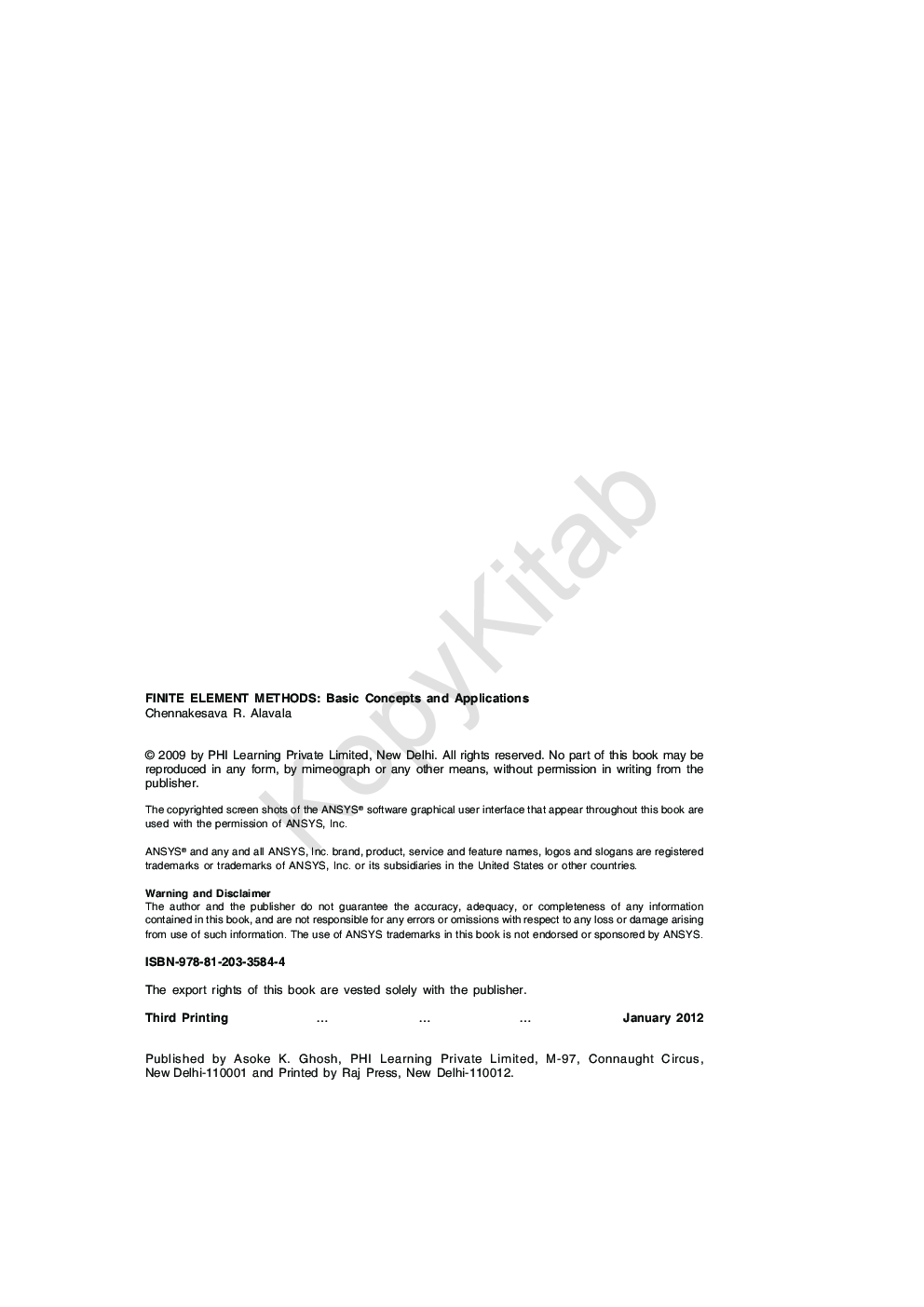 Finite Element Methods : Basic Concepts And Applications - Page 3