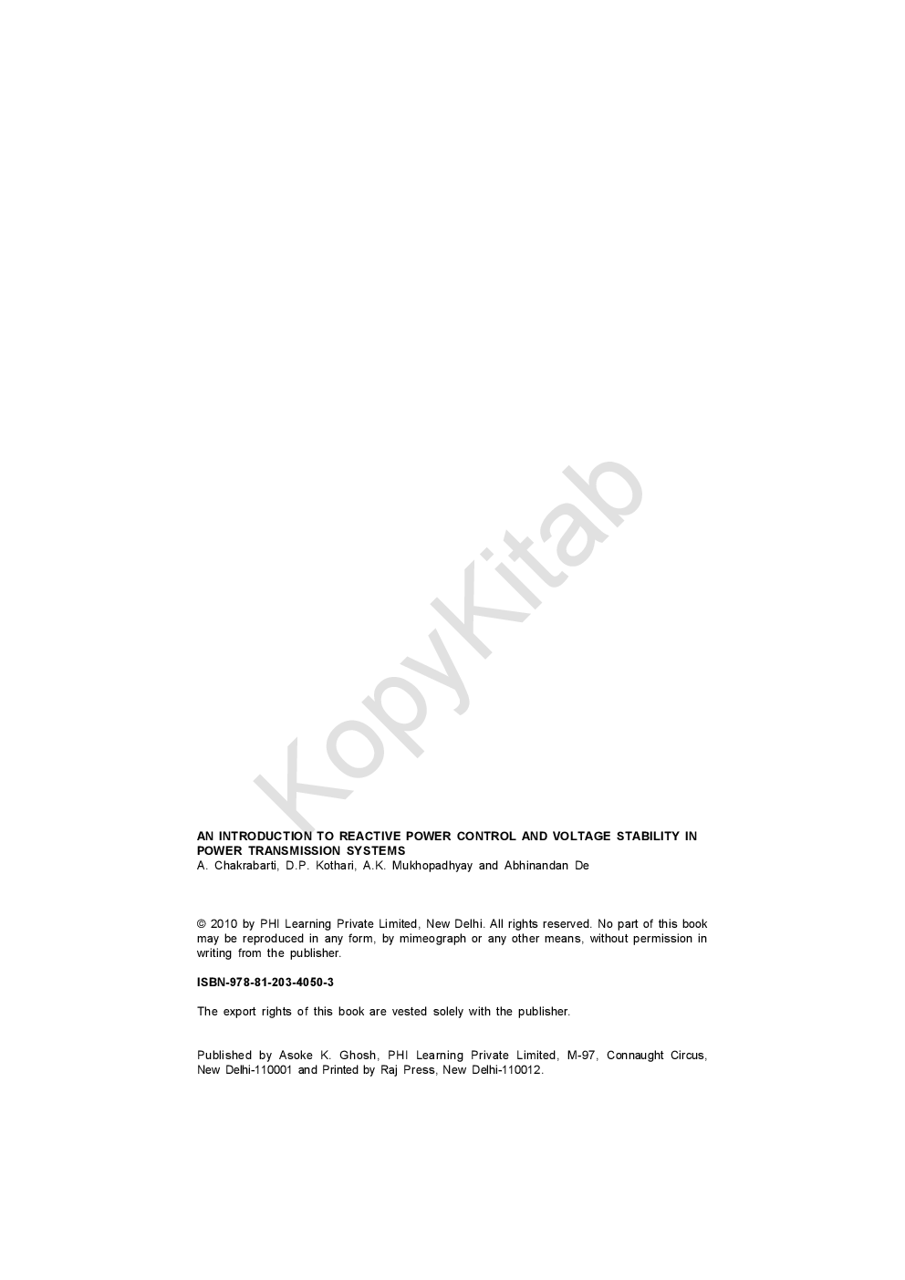 An Introduction To Reactive Power Control And Voltage Stability In Power Transmission Systems - Page 3