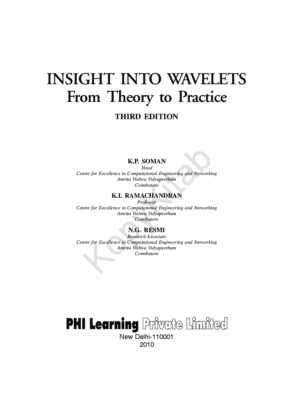 Insight Into Wavelets - From Theory To Practice - Page 3