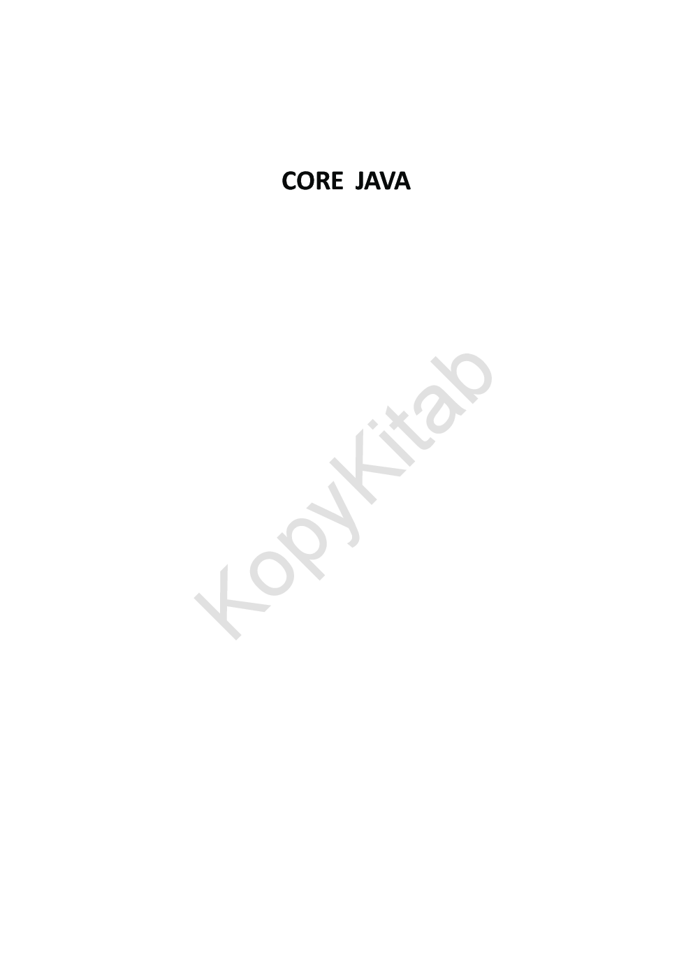 Core Java : A Comprehensive Study - Page 2