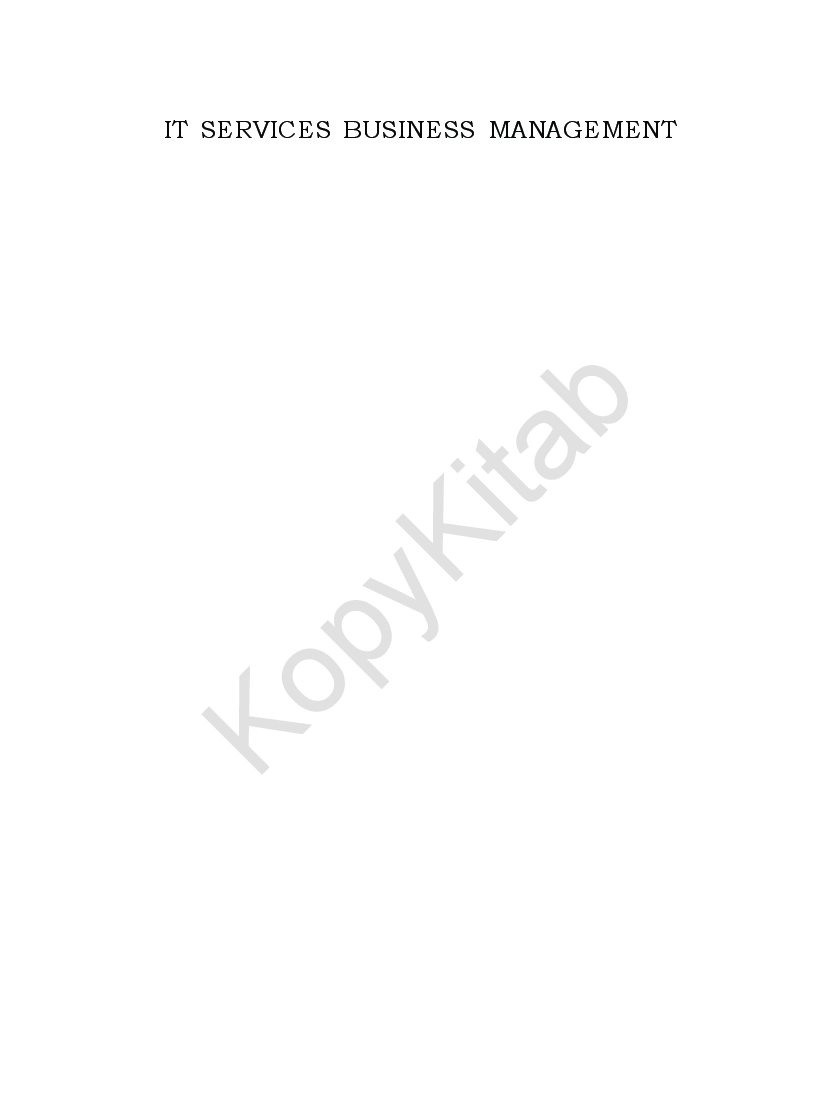 IT Services Business Management Concepts, Processes And Practices - Page 2