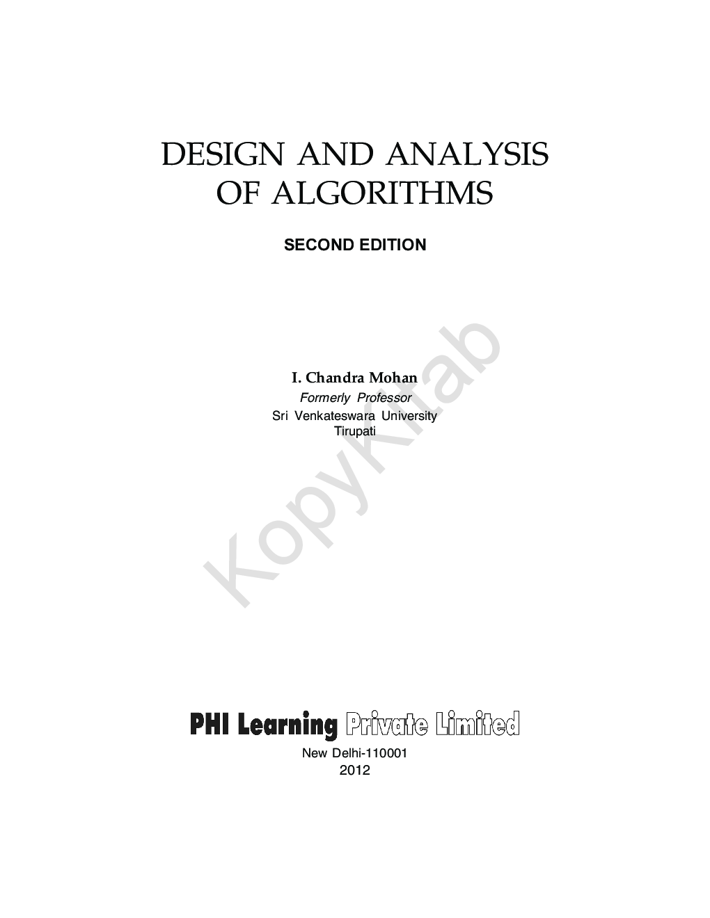 Design And Analysis Of Algorithms - Page 2